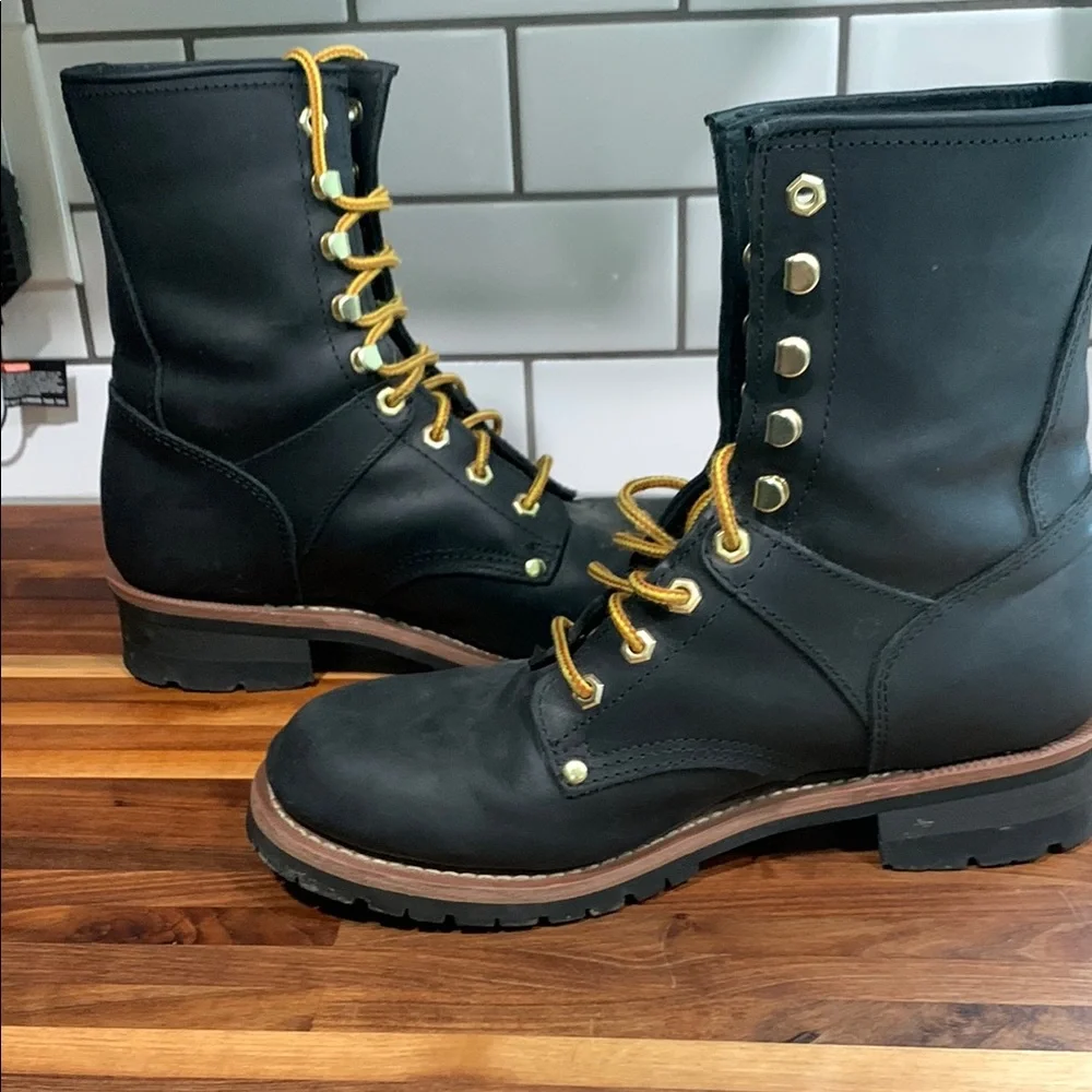 Ad Tec Black Leather Ankle-High Boots with Durable Sole - Picture 11 of 15